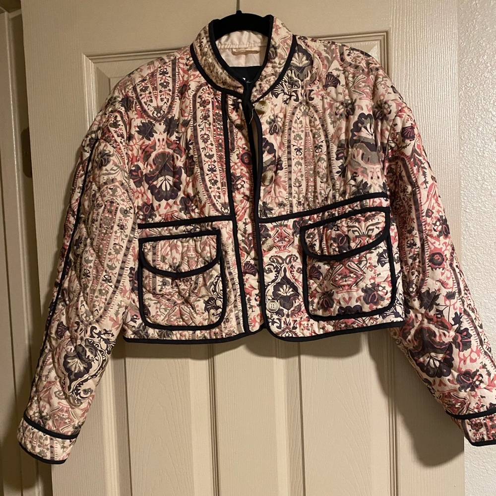 7 for all Mankind- quilted crop jacket Sz XS